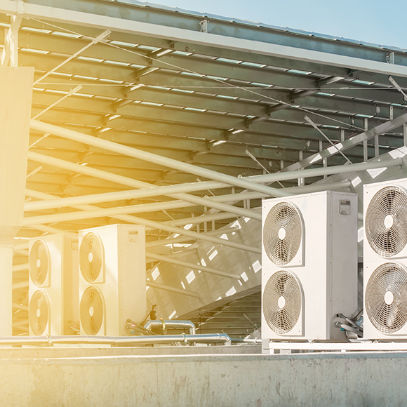 Banner_Products_Specialist-Risks-&-Contractors_08-HVAC HVAC equipment operating on an office building to promote Greenfield Risk Solutions - Specialist Risk and Contractors Insurance - HVAC